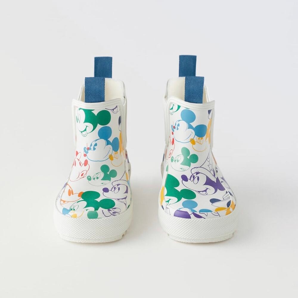 Zara Mickey Mouse Rain Boots Size 25/9c